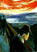 Edvard Munch fortvivlan oil on canvas